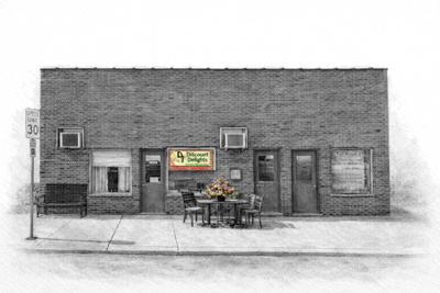 Main Street store in Dunkirk Indiana Storefront